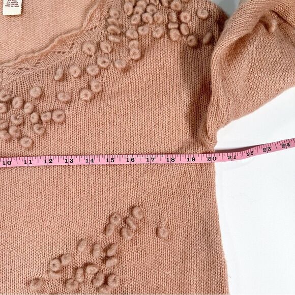 Sundance XL 3D Pom Pom Bobbles Winsome Ways Pullover Wool Mohair Blend Sweater - Picture 9 of 10